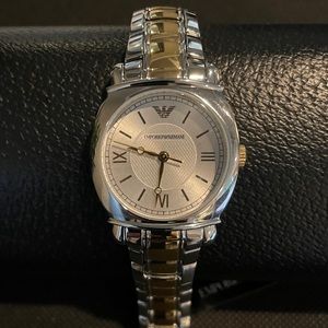 Emporio Armani Quartz Two Tone Bracelet Watch
